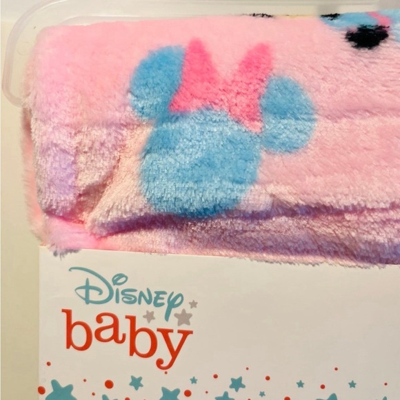 Disney Baby Soft & Cuddly Minnie Mouse Pink Baby Blanket - Picture 4 of 12